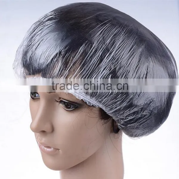 PE Plastic Waterproof Disposable Shower Cap photo-3