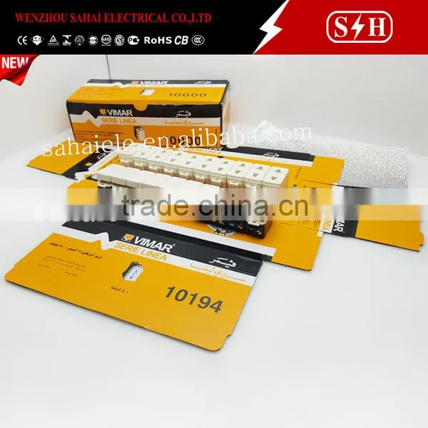 Hot Sale China 1 Gang 2 Way Thin Small Wall Switch and Sockets