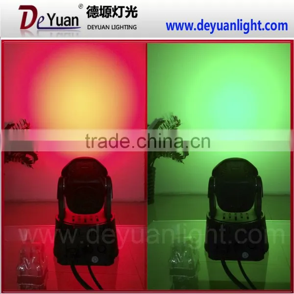 7pcs 12w Rgbwa uv 6in1 Led Mini Moving Head Wash Light Wedding Light photo-4