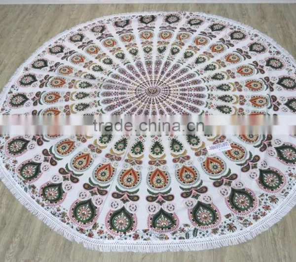 Cotton Round Beach Towels photo-2