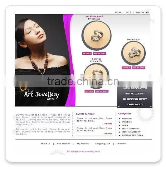 Creative and Professional Ecommerce Website Design In Jewelry,ecommerce website,your website,website development