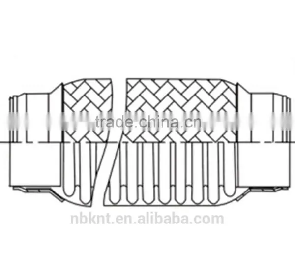8" Length Stainless Steel Flexible Pipe Without Inter Liner for Auto Exhaust System photo-3