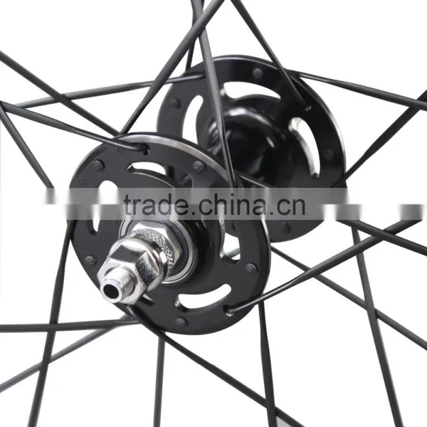 Carbon Track Bike Wheelset 88mm Tubular Novatec Track Wheels for Track Bicycle Frame photo-2