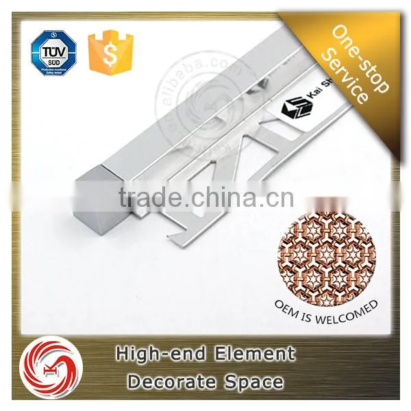 Merchandising Aluminum 6063 Tile Corner Trim Bullnose Tile Trim photo-2