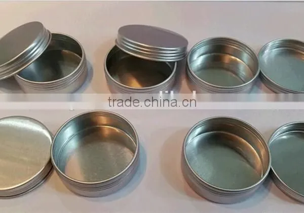 Aluminum Cosmetic Jar Container Pink / White Screw Thread photo-2