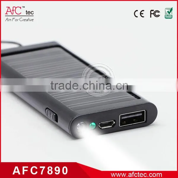 Hot Selling With Small Capacity 1200mAh Metal Led Light Solar Energy Mini Power Bank photo-4