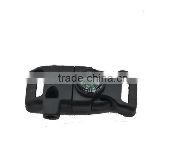2015 New Arrived Compass Plastic Fire Starter Buckle for OEM Paracord Bracelet Quality Choice photo-2