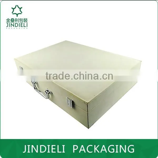 Customized Wooden Leather Packaging Cosmetic Set Box photo-3