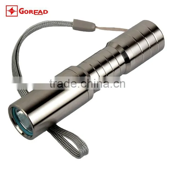 Goread C47 R2 Stainless Steel 3W High Bright Rechargeable 14500 LED Torch photo-2