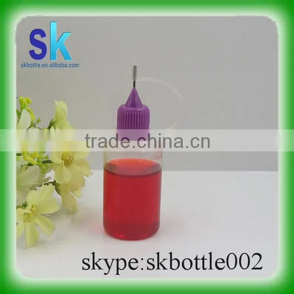 PET Clear Plastic Dropper Bottles With Metal Needle Tip 5ml 10ml photo-3