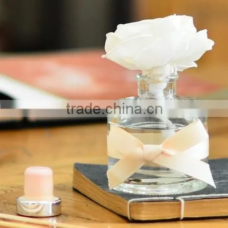 Frosted Round Home Decorative Aroma Fragrance Reed Diffuser Glass Bottle photo-2