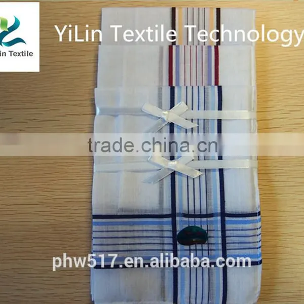 NO-30 100% Cotton Handkerchiefs White Center Handkerchief