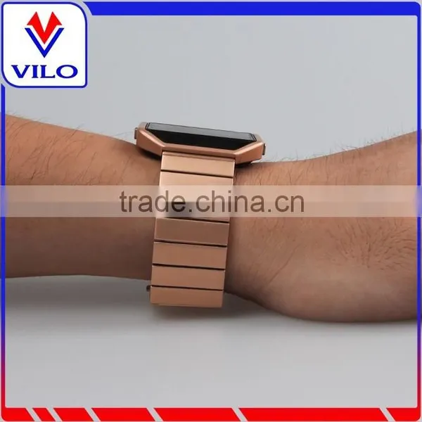 Stainless Steel Watch Band Wrist Strap+Metal Frame For Fitbit Blaze Smart Watch photo-5