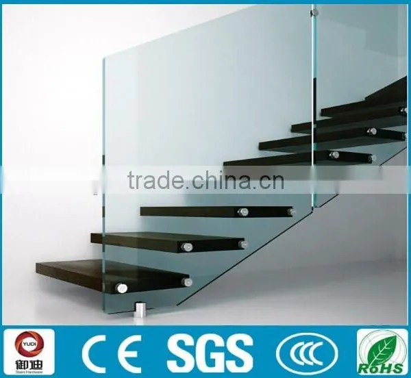 Prefabricated Wood Led Floating Stair Case , --YUDI photo-3