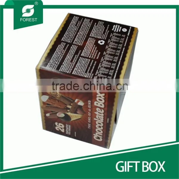 PRINTED CARDBOARD GIFT BOX PACKING CHOCOLATED photo-3