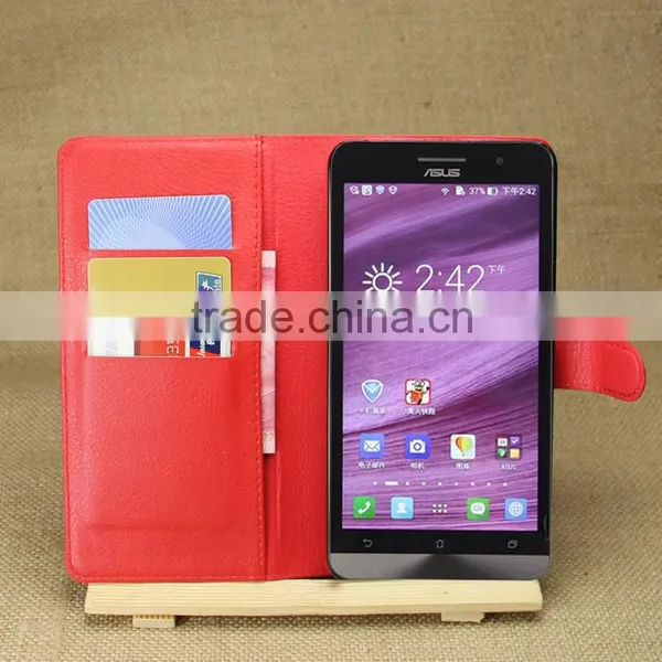 Hot Selling Mobile Phone Leather Case Leather Flip Case For Asus Zenfone 6 photo-3