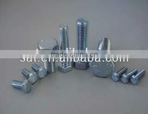 High Quality DIN 933 Standard Size Stud Bolt And Nut Galvanized by Hot Shower Plated and Powder Plated photo-3