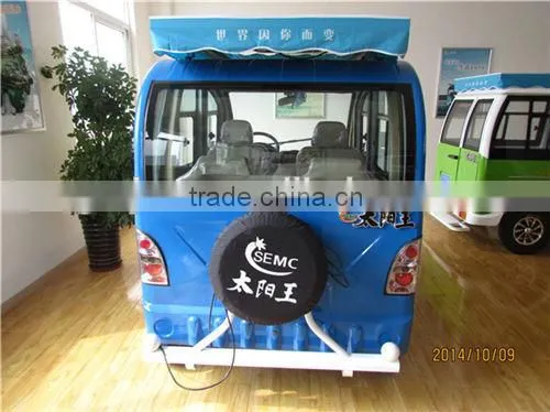Top Sell 4 Seaters Solar Electric Car& Motorcycle, Scooter Electric &bike With Solar Panel(60V 1200W) photo-6