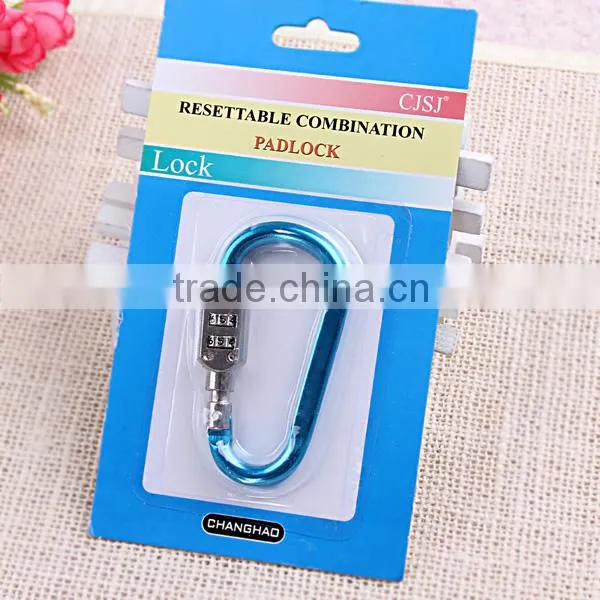 High Qualiy Factory Supplier Aluminum Material Digital Lock Climbing Button Carabiner photo-4