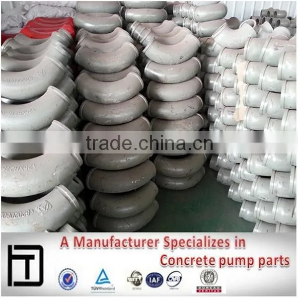 DN125*R180*90D Casting Pipe Elbow,Concrete Pump Pipe Spare Parts in China photo-3