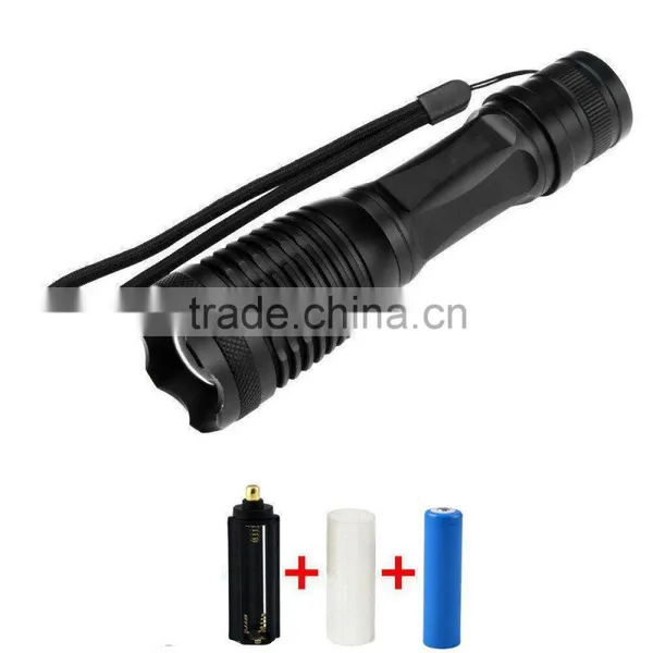2000 Lumen Zoomable Police Type Tactical Rechargeable XML T6 LED Flashlight Quality Choice photo-2