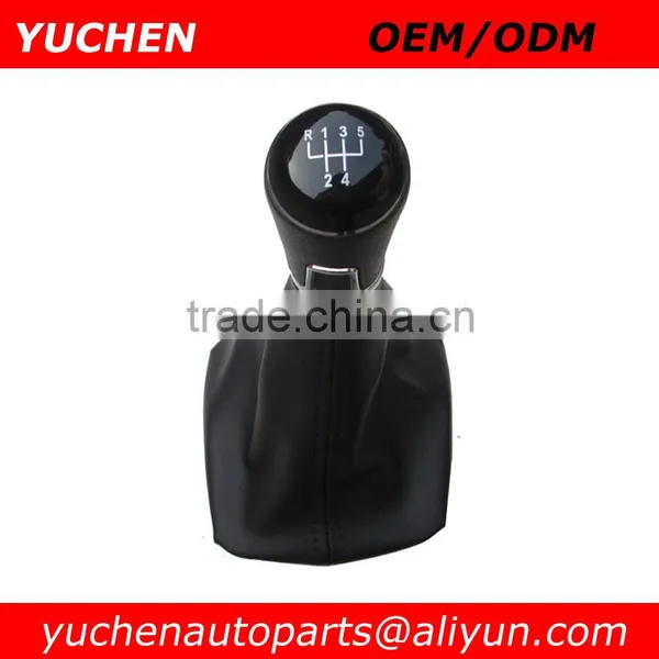 YUCHEN Car Shift Gear Knob With Leather Boot For Skoda Octavia II A5 MK2 2004-2010 Car Shift Knob With Passat B7