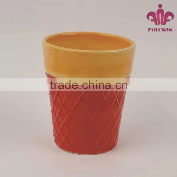 Customized Colorful Ceramic Cups With Ice Cream Design photo-2