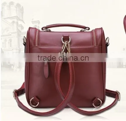 Hot New Products Top Grade Quality Multipurpose Ladies Genuine Leather Backpack photo-5