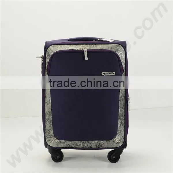 2016 New Product Three Size 20'' 24'' 28'' Purple Travel Luggage Bag