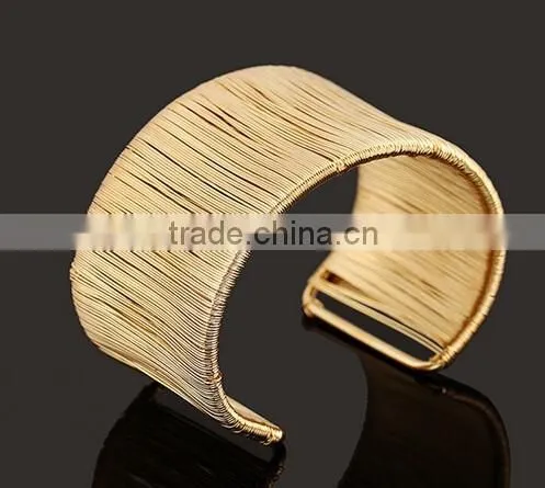 2016 Silver Stainless Steel Open Cuff Bangle Bracelets for Women Girls Jewelry photo-4