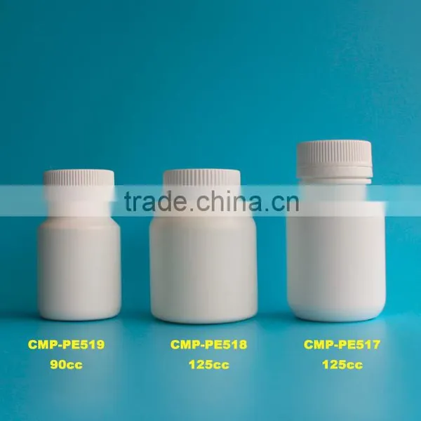 3oz Round Plastic HDPE Medicine Capsule Bottle With Tamper Evident Cap photo-5