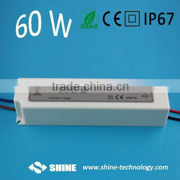 High Quality 24V 60W Waterproof LED Power Supply With CE(EMC LVD) RoHS