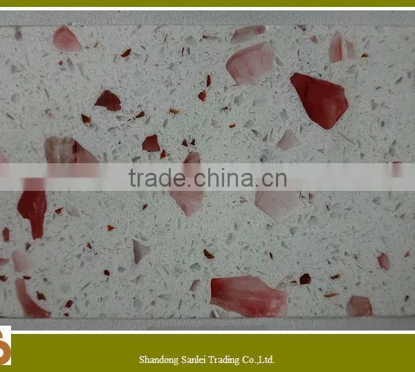 Hot Sale Red Quartz Slabs photo-4