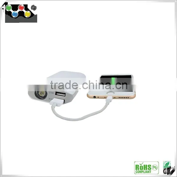 LED Lighting up Fast Charge Power Bank With 2 USB Output 10000 MAh Large Capacity photo-2