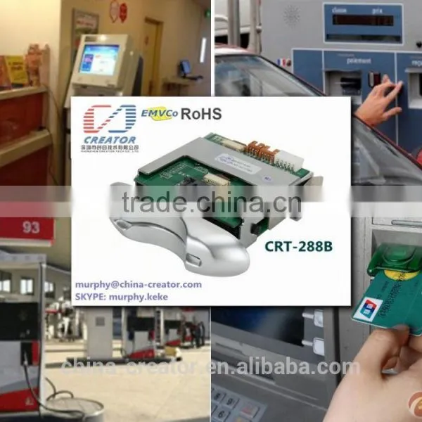 Contactless RFID/IC Kiosk CRT-288B Dip Manual Card Reader photo-2
