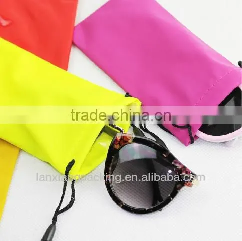 Retro Leather Bag,Drawstring Bag Leather,PU Bag For Glasses