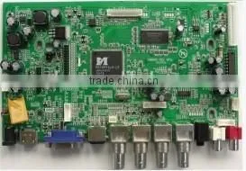 CCTV Monitor Control Board / BNC Ad Board with 2 AV input and 2 AV output