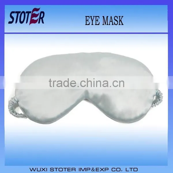 White Silk Eye Mask With Lace