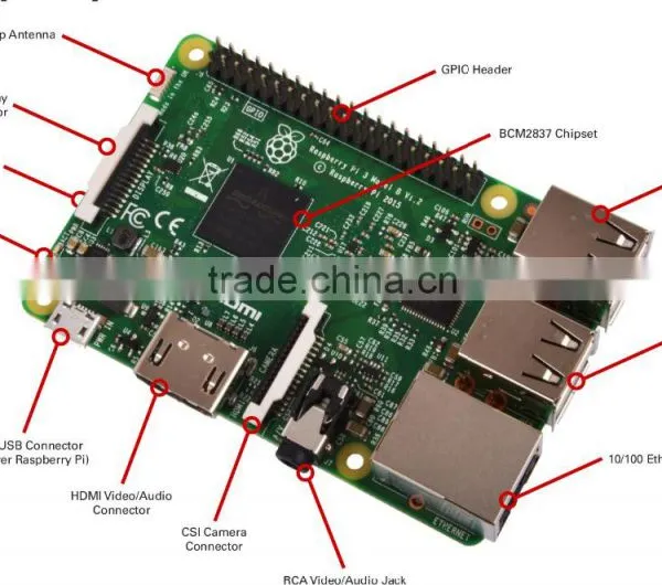 NEW ! Raspberry Pi 3 Model B Quad Core 64bit 1.2GHz 1GB RAM WiFi & Bluetooth 4.0 photo-3