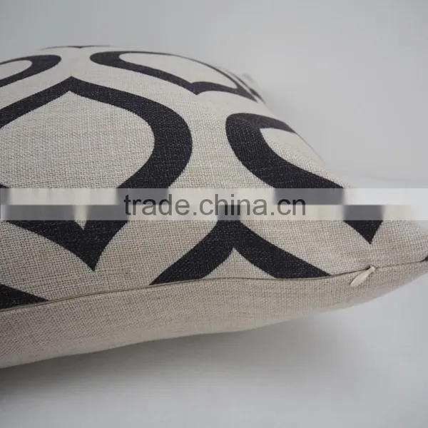 Linen/Cotton Square Decorative Sofa Bed Car Back Pillow Case Geometry Printed Pillows Cushion/cover photo-5