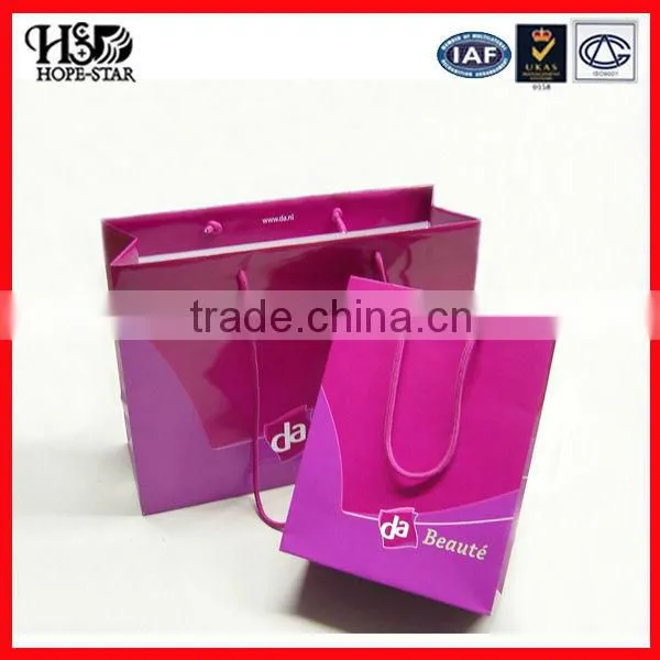 New Fancy Custome Logo Printed Shopping Bag ,gift Bag,paper Bag With Handle Made in China photo-6