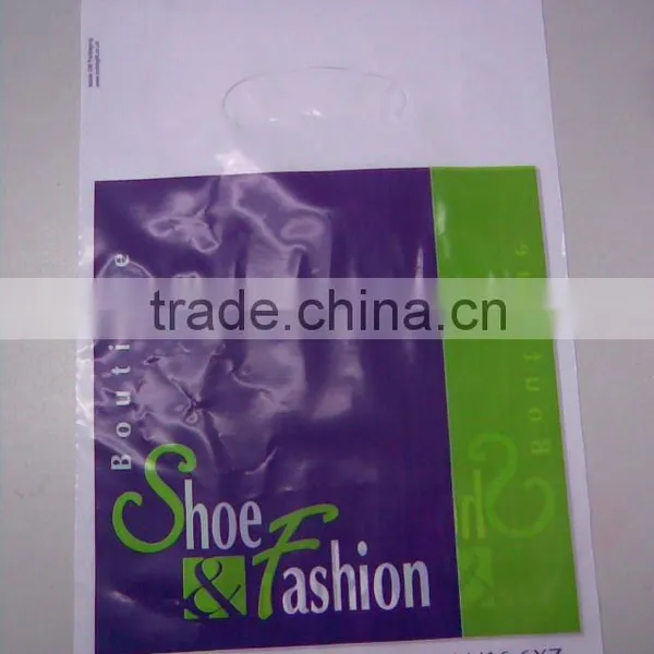 Custom Made Custom Print Punching Bags Die Cut Plastic Bag With Handle Wholesale photo-6