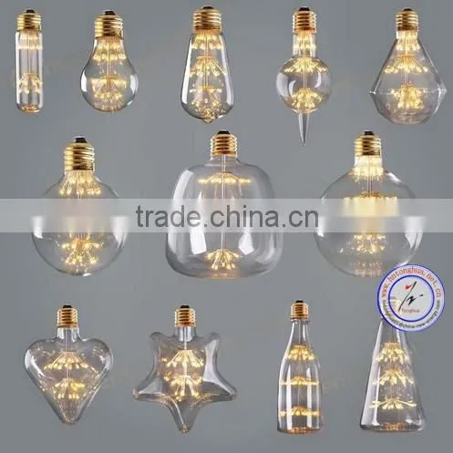 Antique Vintage Retro Bulb LED Fireworks Filament Light A19 photo-6