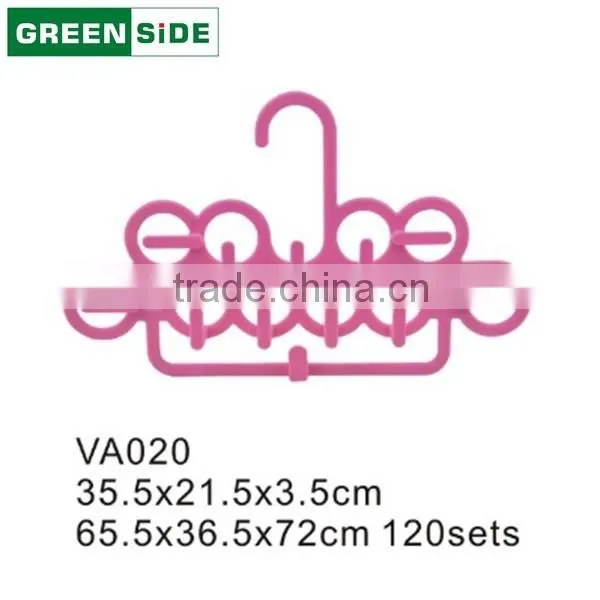 VA020 Various New Style Store Suits Plastic Garment Laundry Hanger With Hook photo-2