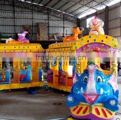 Amusement Park Elephant Mini Track Tourist Train Rides for Sale photo-3