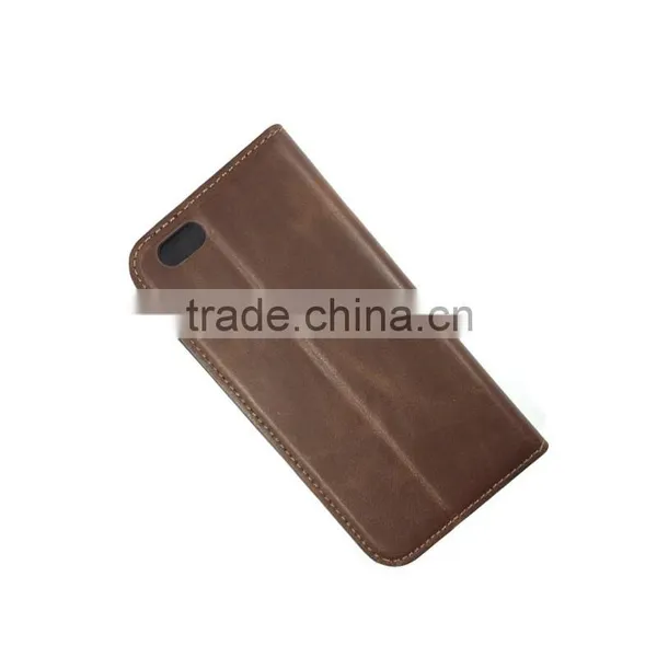 Retro Crazy Horse Pattern PU Leather Folio Case For IPhone 6 4.7 photo-3