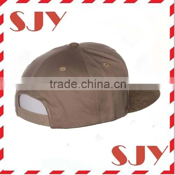 Custom Blank Flat Brim Snapback Suede Baseball Cap photo-3