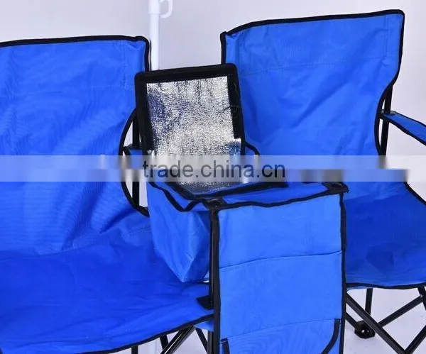 Foldable Lover Two Seater Table and Chairs Set With Umbrella photo-3
