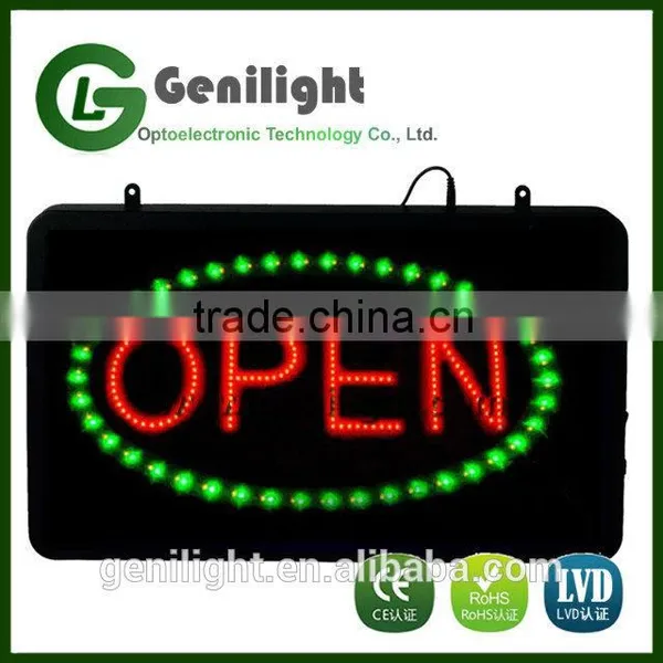 Ultra Bright LED Neon Light Animated OPEN Window Sign With ON/OFF Switch Chain photo-3