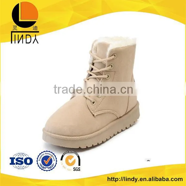 Cheap Wholesale Lady Boots Leather Snow Boot
